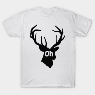 Oh deer Black T-Shirt